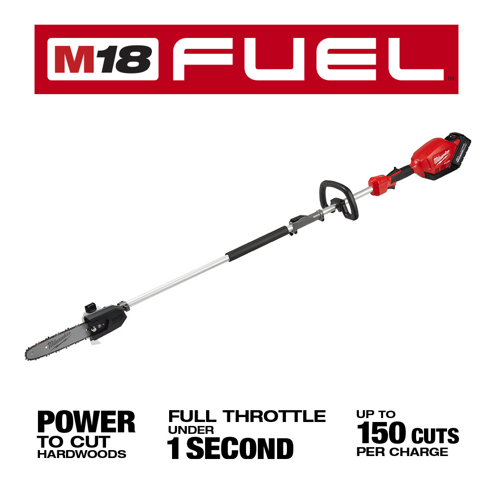 Milwaukee M18 FUEL 10 Inch Pole Saw Kit with QUIK-LOK Attachment Capability from Columbia Safety